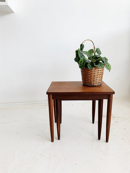 Mid Century Parker Teak Nesting Tables