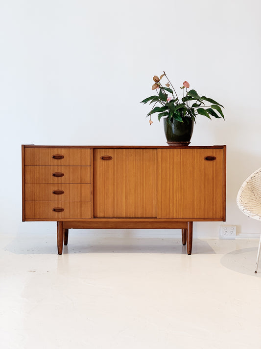 Mid Century Toffee Teak Sideboard