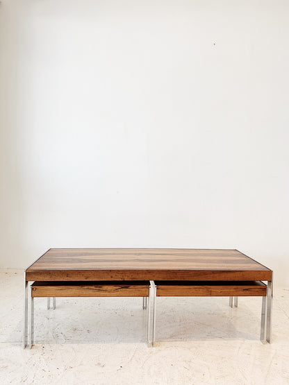 60s Richard Young for Merrow Associates Rosewood Nesting Tables