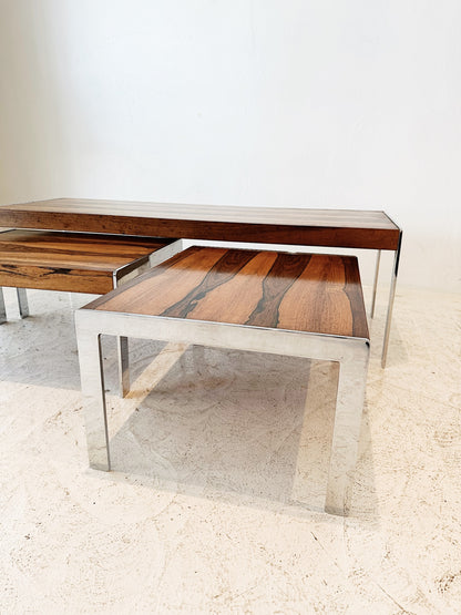 60s Richard Young for Merrow Associates Rosewood Nesting Tables