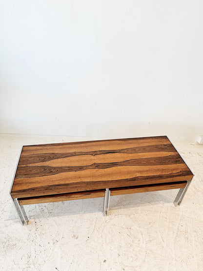 60s Richard Young for Merrow Associates Rosewood Nesting Tables