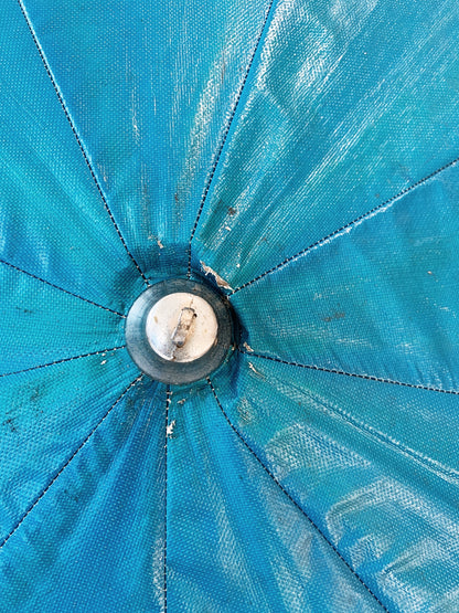 60s Vintage Shelta Floral Beach Umbrella