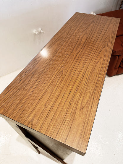 Vintage Teak & Straw Exzotik Punch Bar