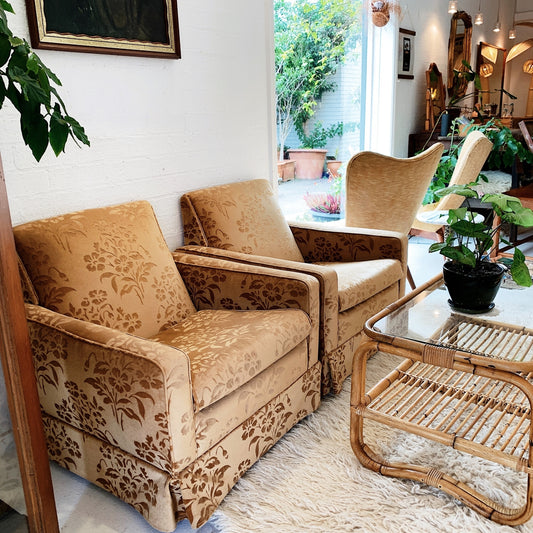 Parker Furniture Hollywood Regency Velvet Lounge Suite