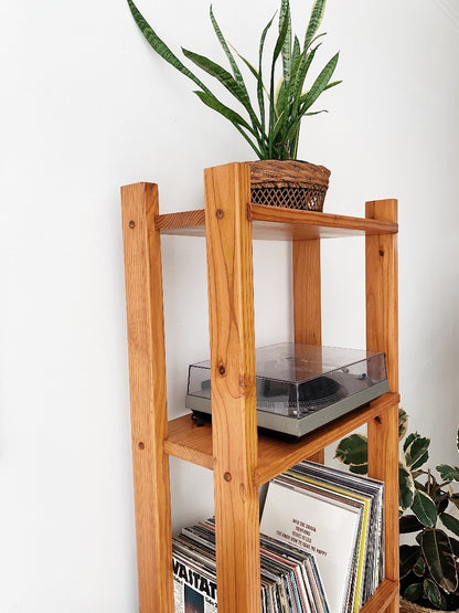 80s Pine Shelving Unit