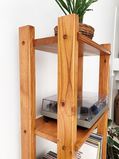 80s Pine Shelving Unit