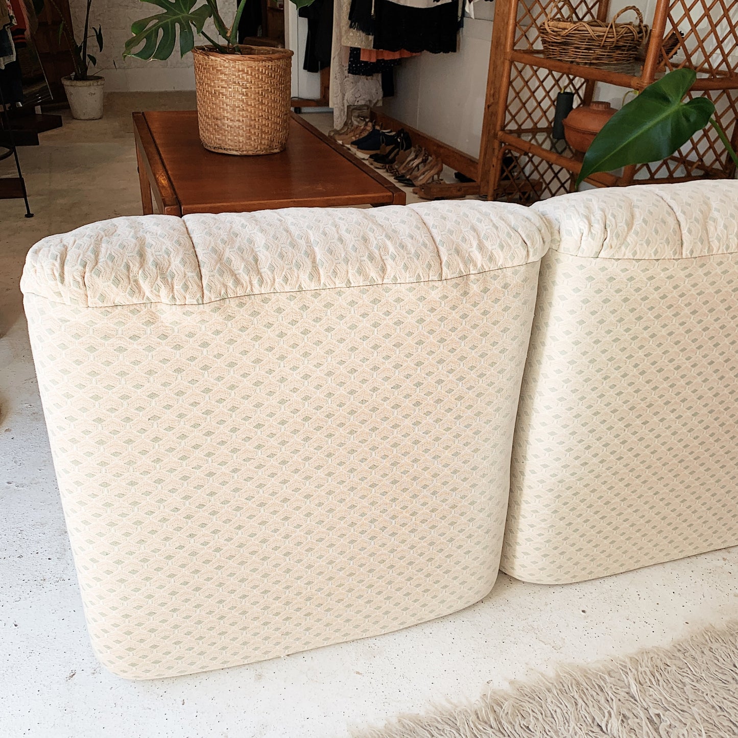 80s Vintage King Furniture Marshmellow Mini Modular Pair