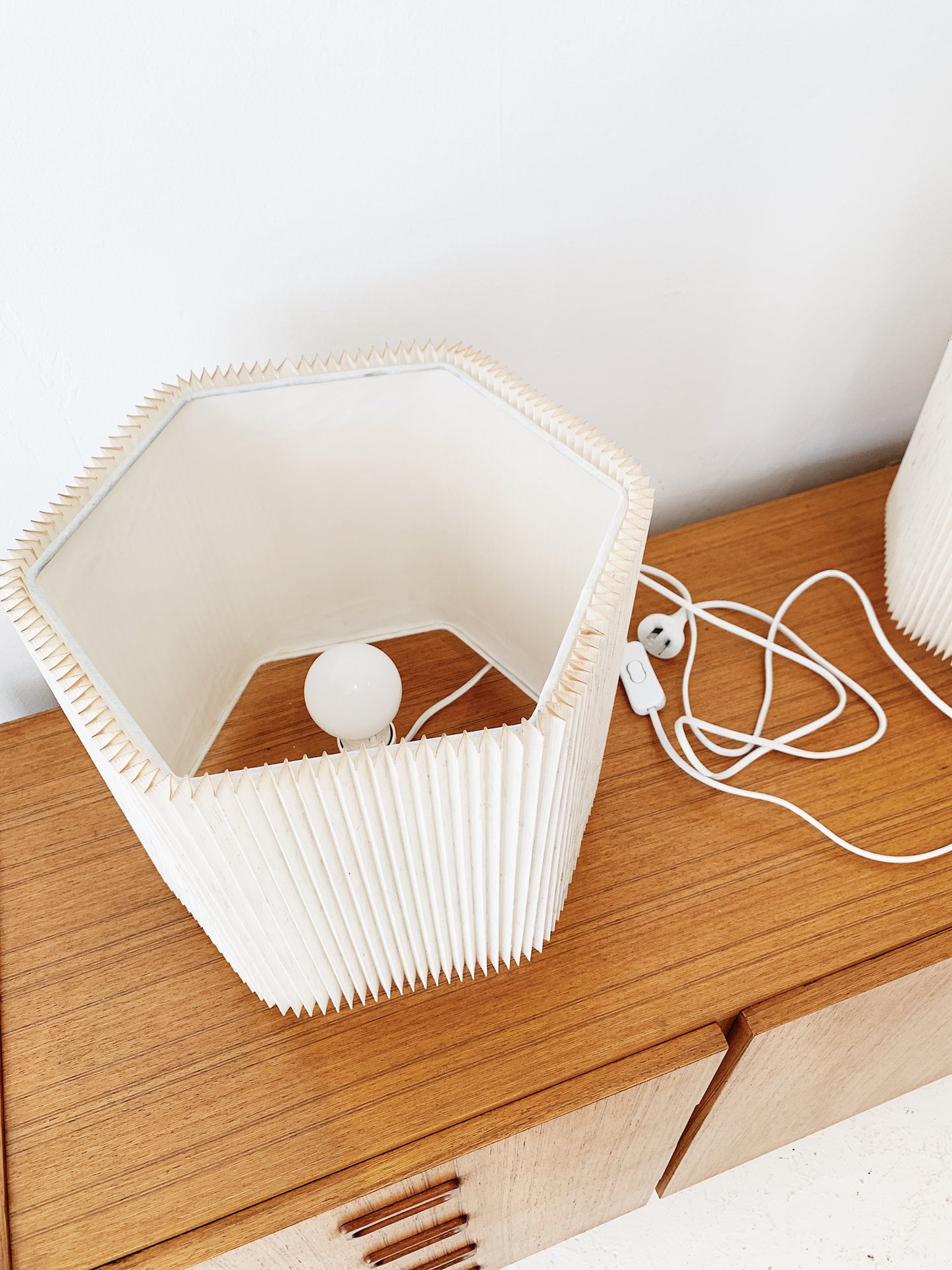 90s Vintage Pleated La La Lamp (2 available)