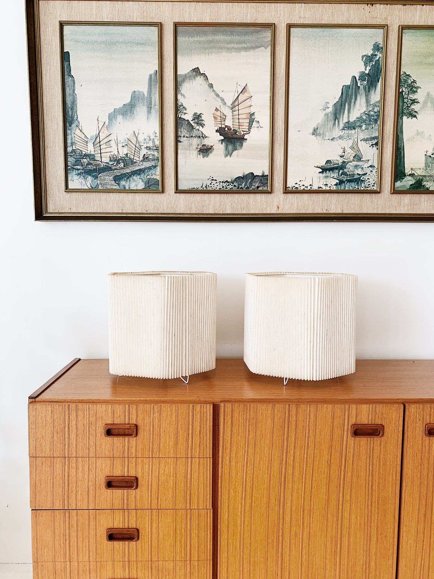 90s Vintage Pleated La La Lamp (2 available)
