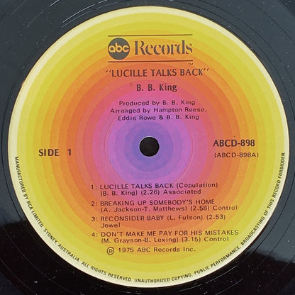 B.B. King / Lucille Talks Back LP