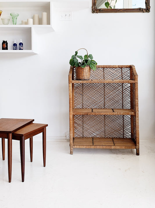 Peacock Cane Display Shelves