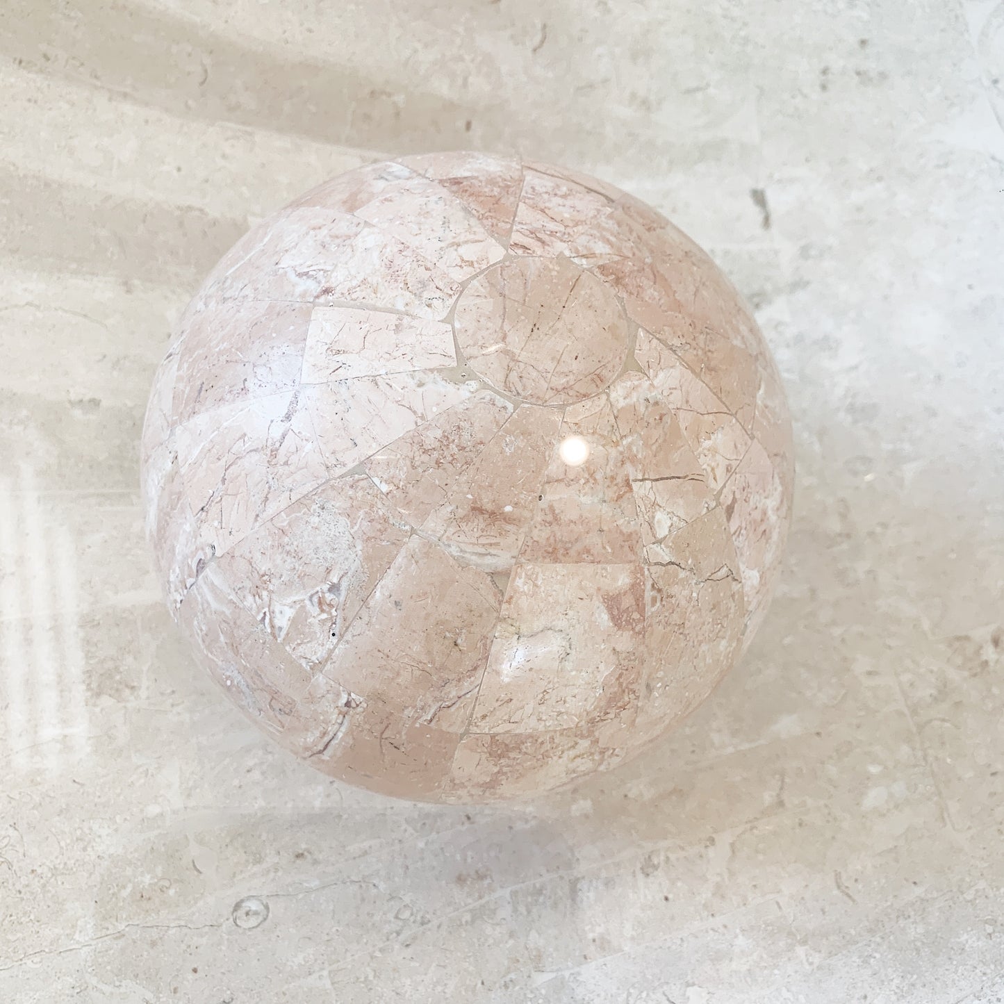 "Birth of Venus II" Sculpted Travertine Stone Coffee Table
