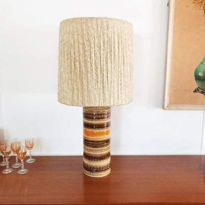 Bitossi Ceramiche Lamp with Woollen Drum Shade