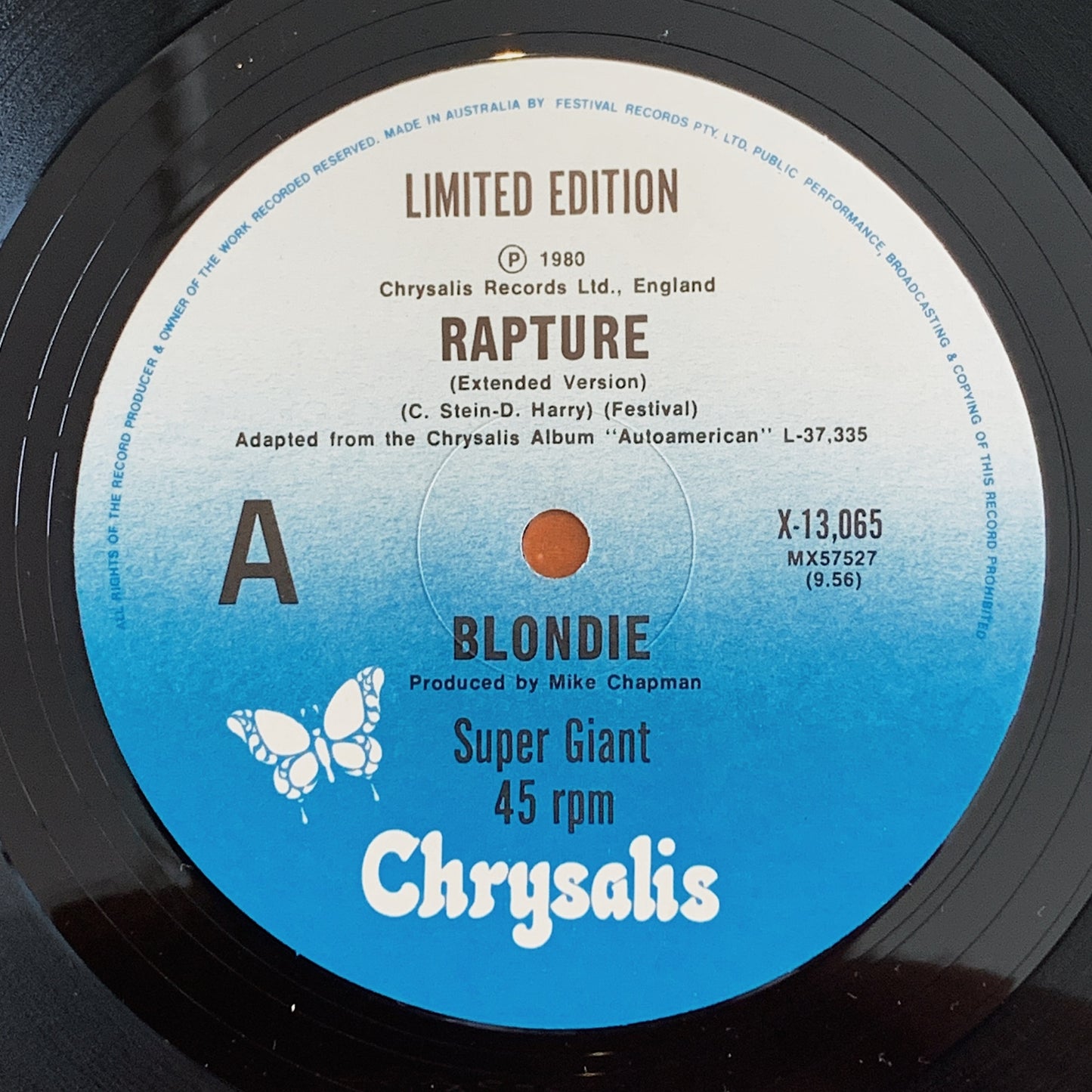 Blondie / Rapture 12" Single