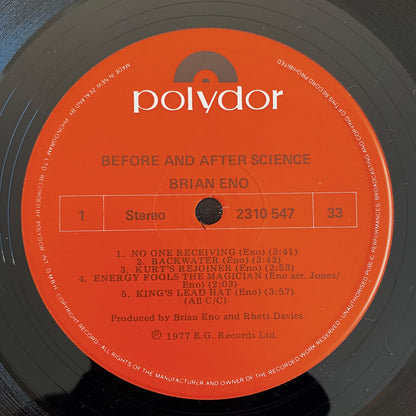 Brian Eno / Before and After Science LP