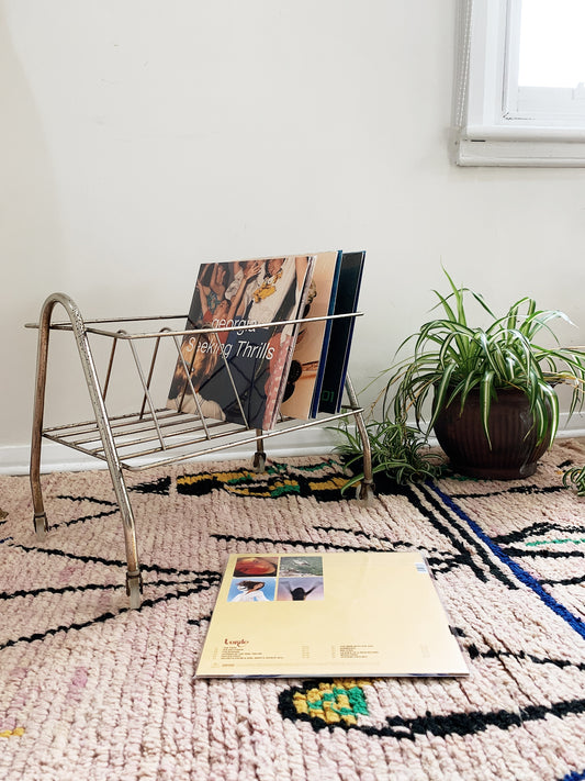 Chrome Atomic A-frame LP Rack