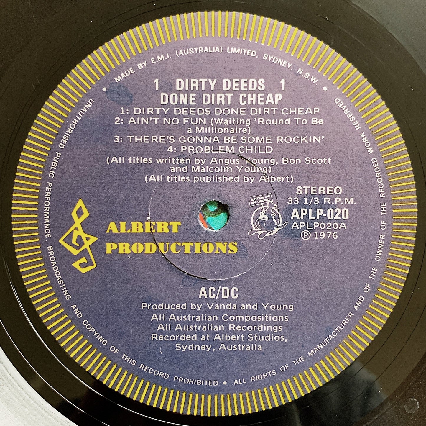 AC/DC / Dirty Deeds Done Dirt Cheap LP