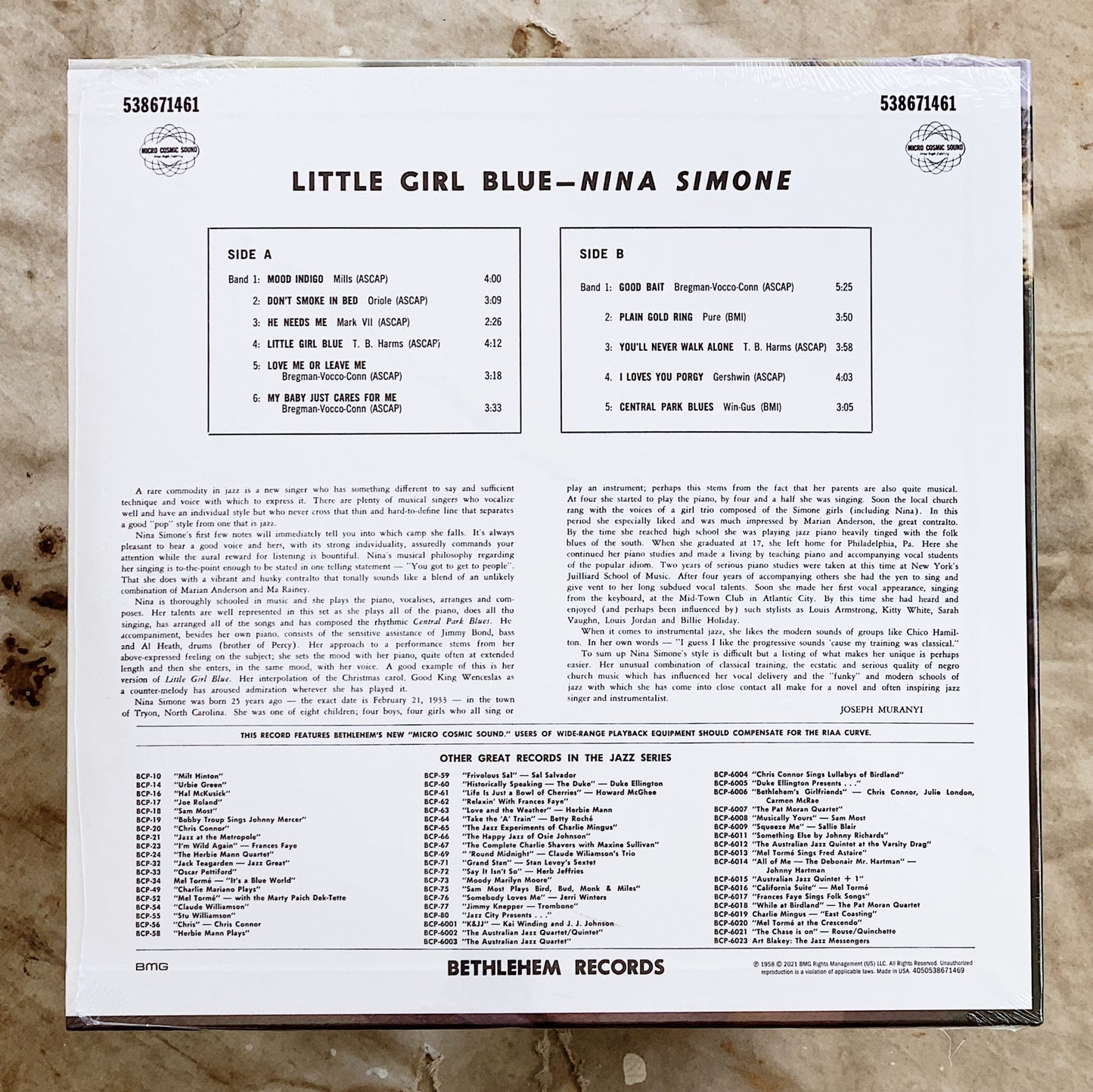 Nina Simone / Little Girl Blue LP