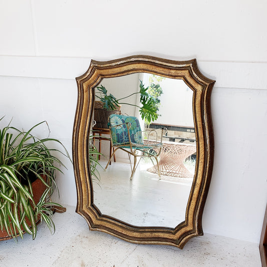 Italian Mid Century Gilt-wood Mirror