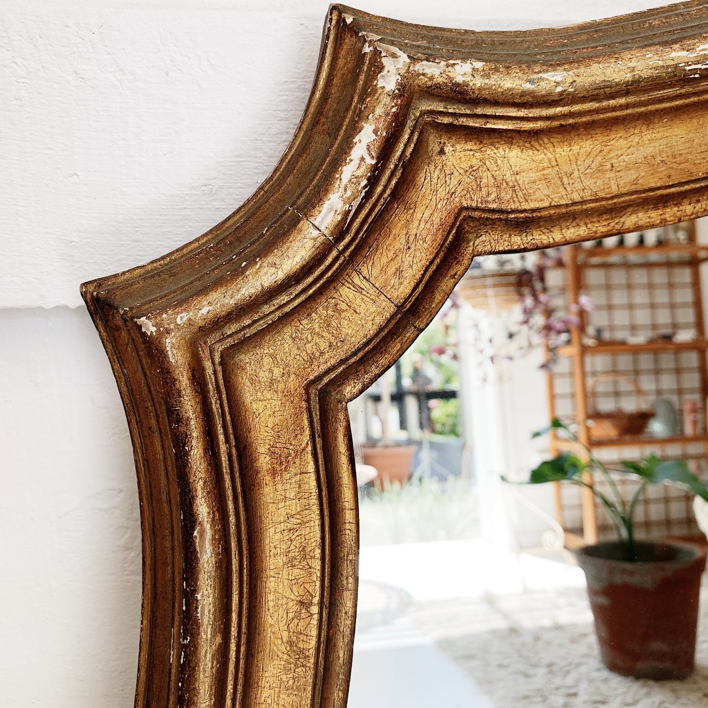 Italian Mid Century Gilt-wood Mirror