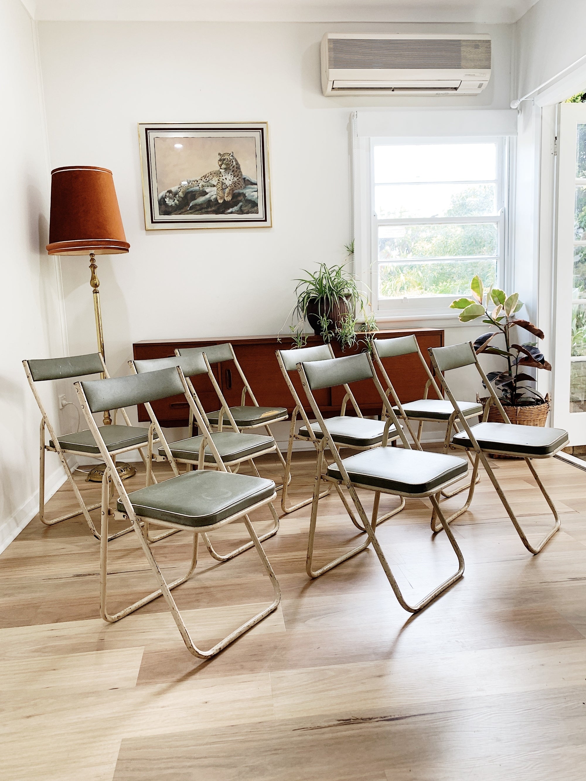 Vintage fold store up chairs