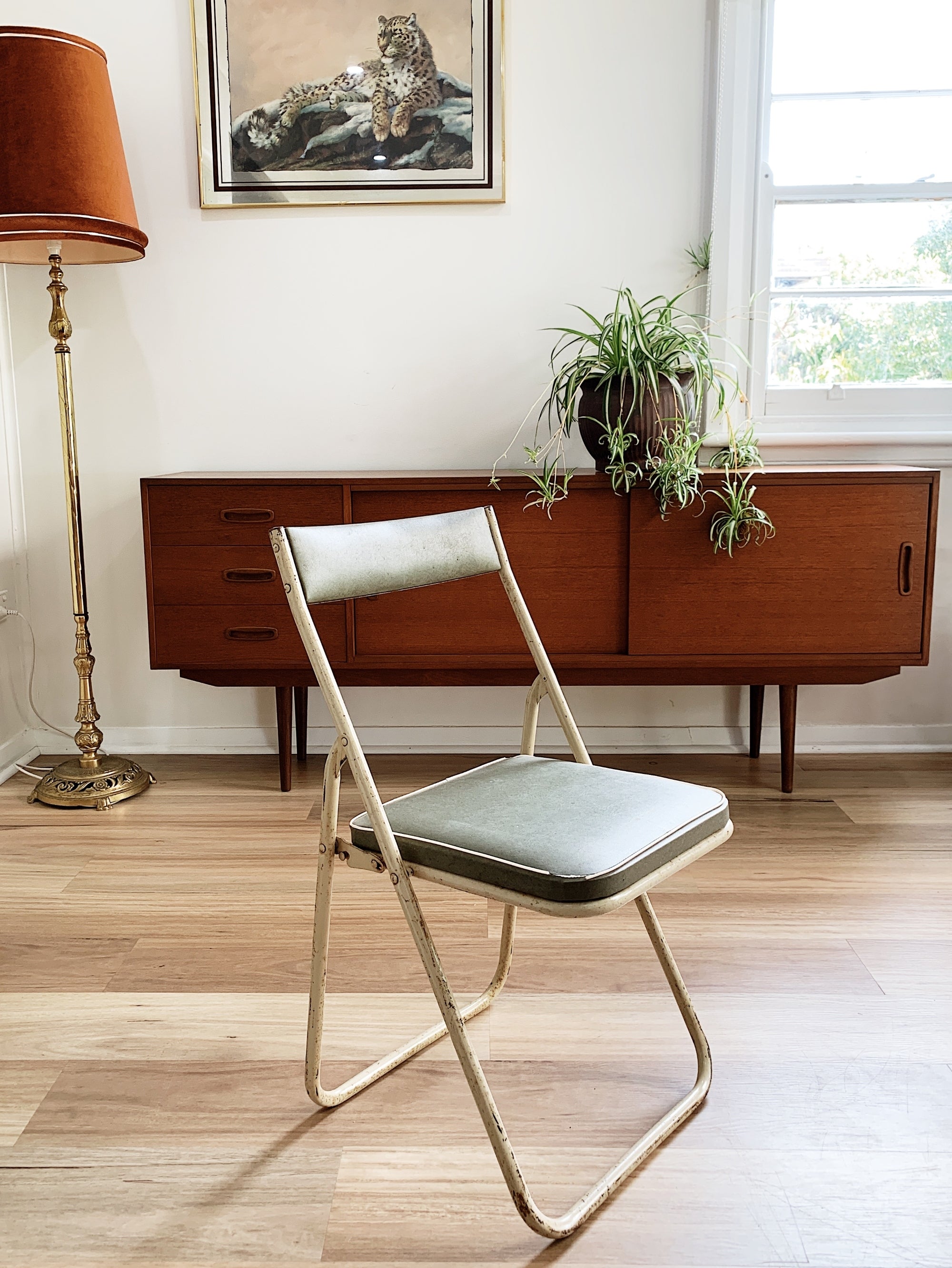 Japanese Mid Century Industrial Sankei Folding Chairs VINTAGE