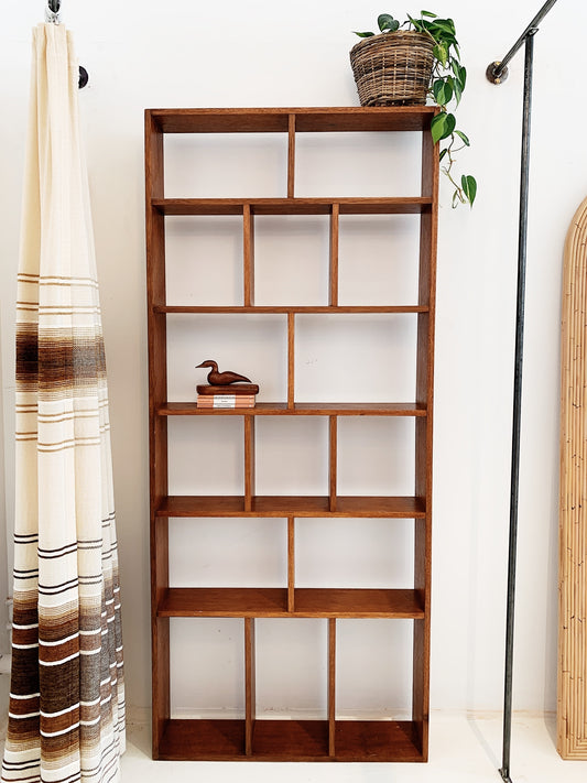 Mid-Century Teak Divider/Bookcase