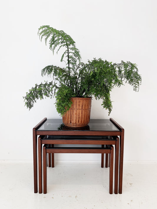 Mid Century Modern Teak Nesting Tables