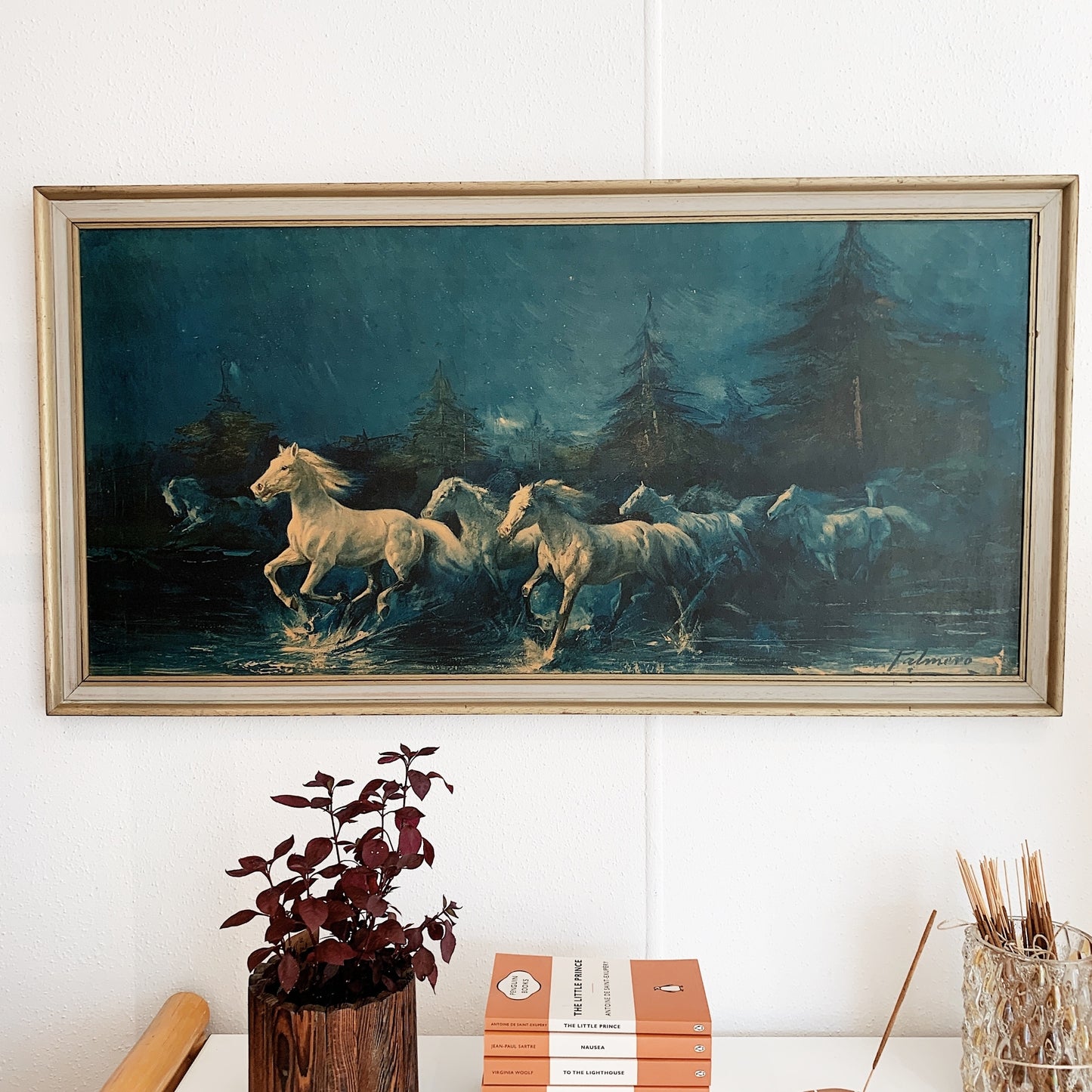 Mid Century Palmero "Horses Of The Night" Print