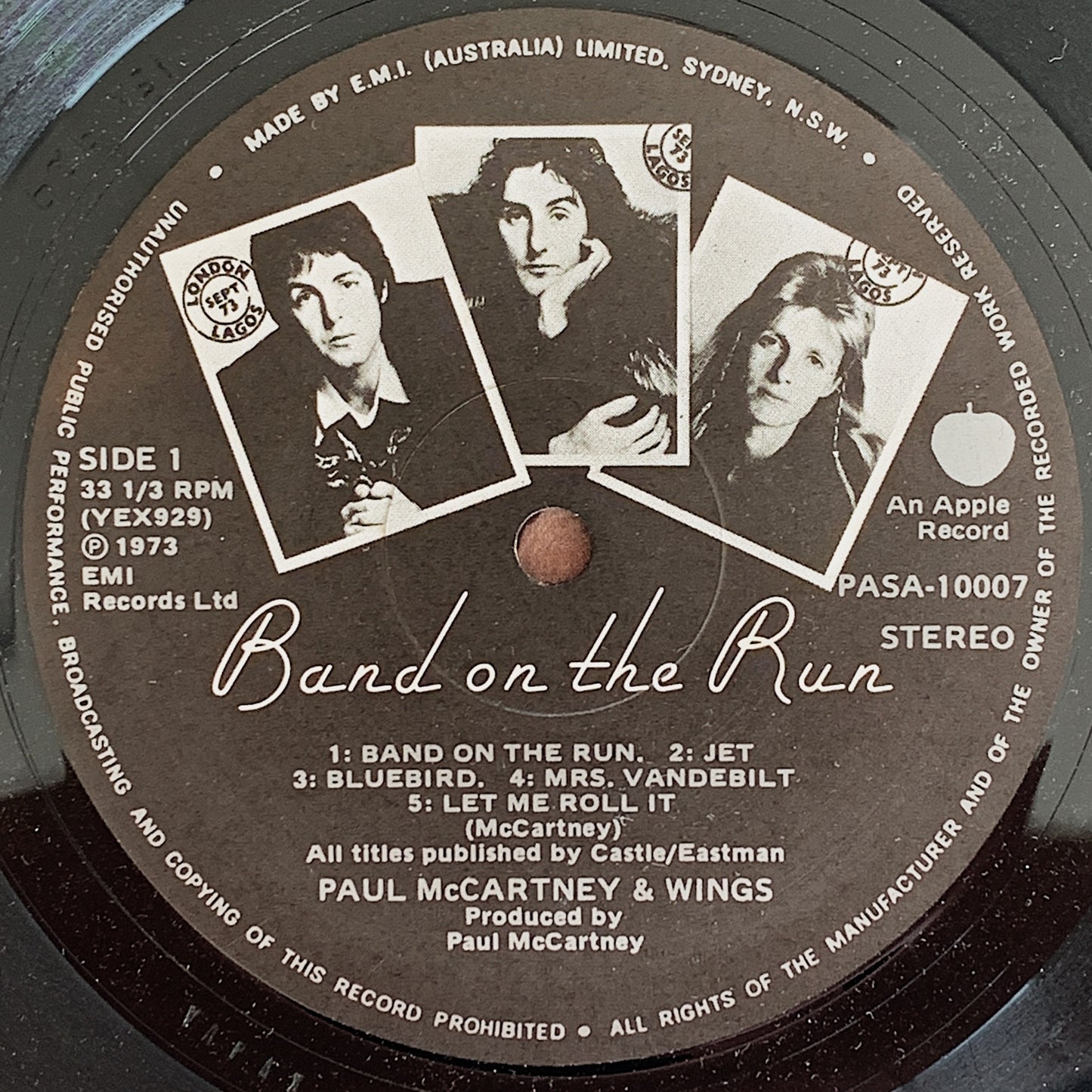 Paul McCartney & Wings / Band On The Run LP