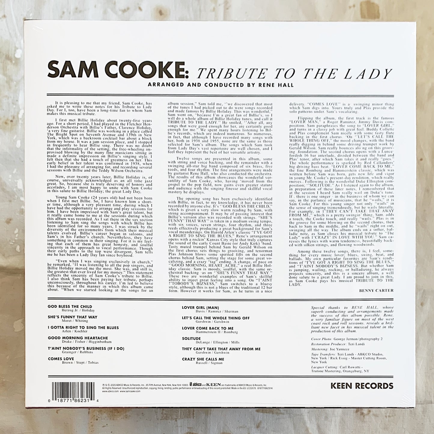 Sam Cooke / Tribute To The Lady LP