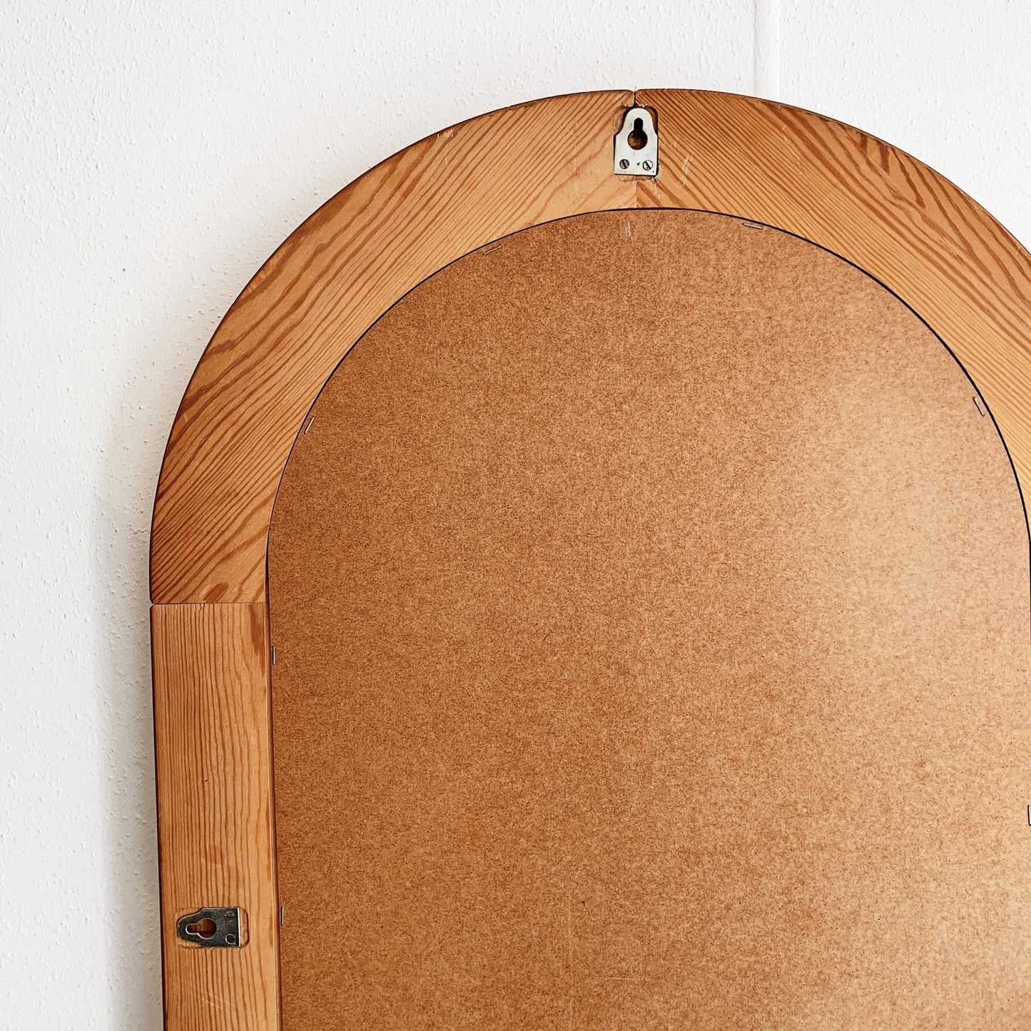 Scandi-Style Solid Pine Oval Mirror