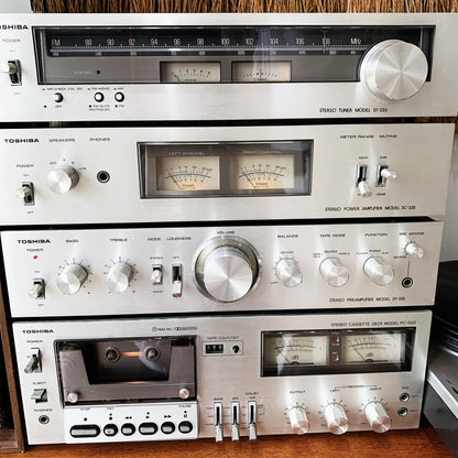 Toshiba Silver-face System 335 Deluxe Stereo Music System