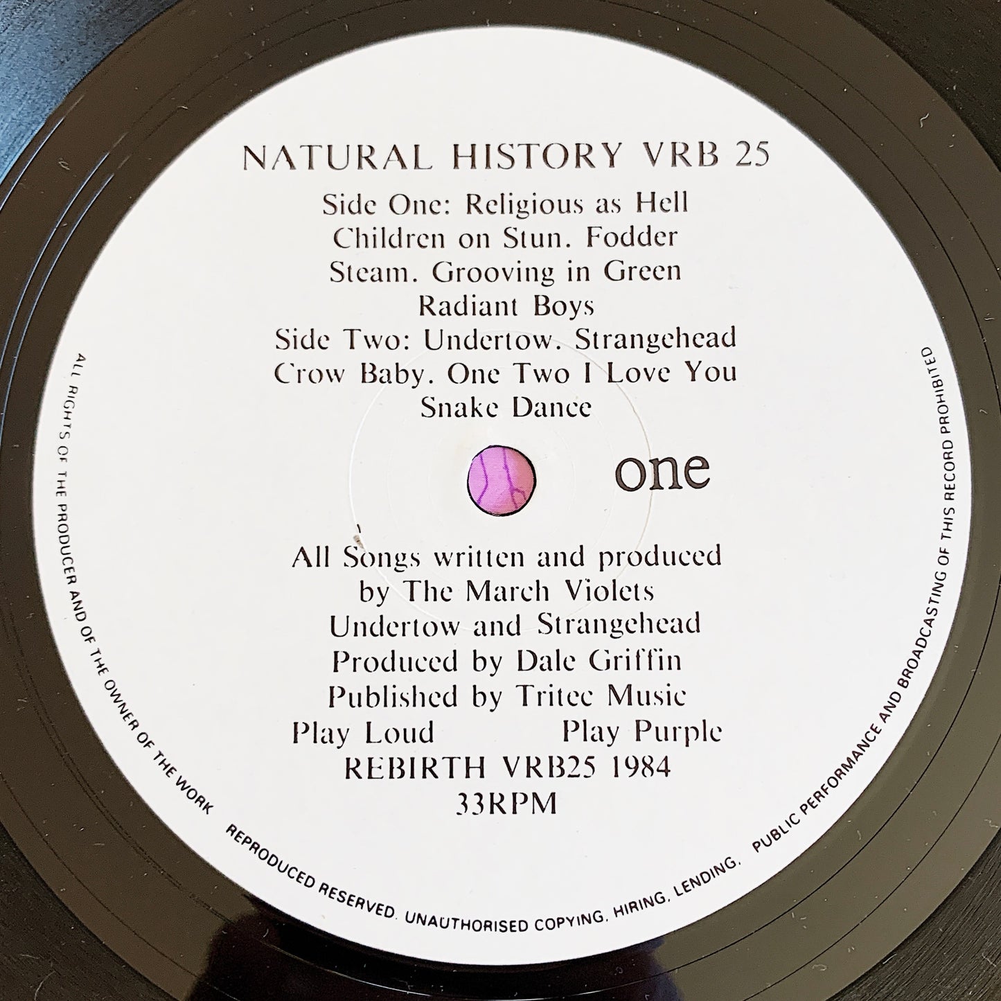 The March Violets / Natural History LP