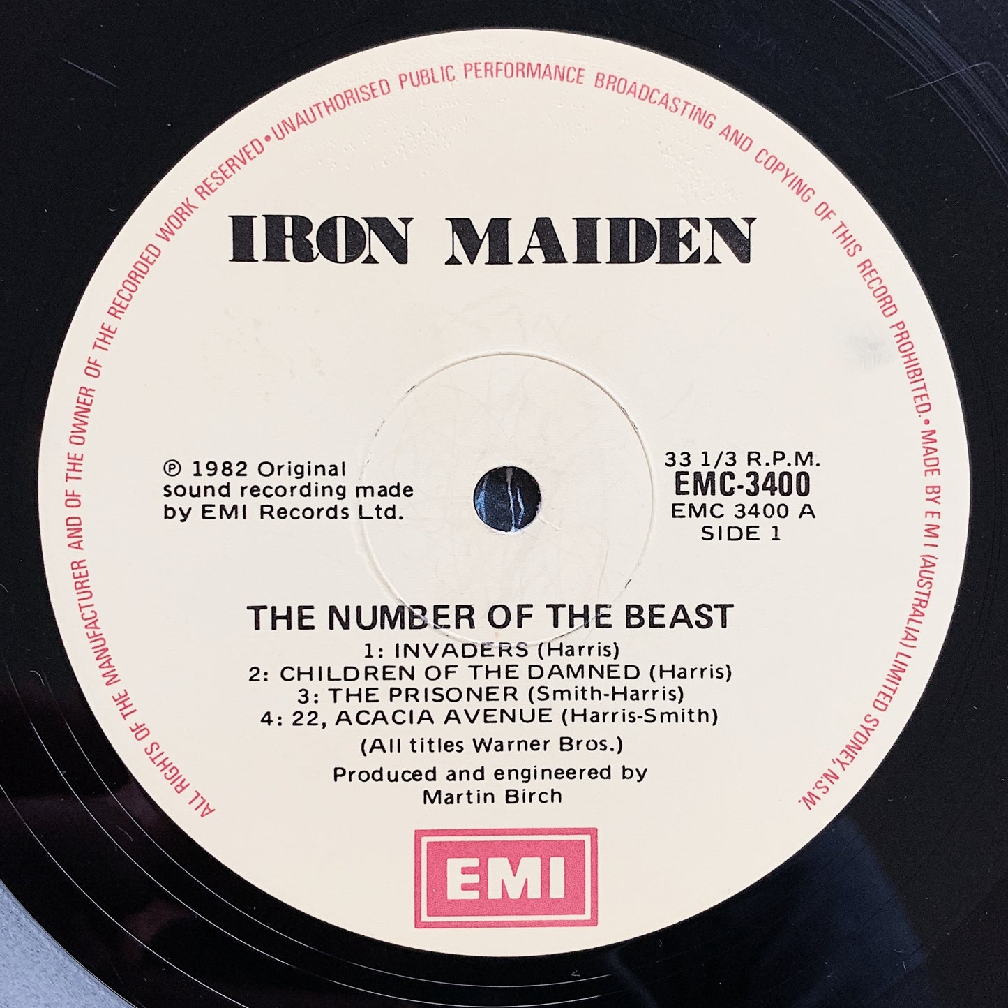 Iron Maiden / The Number Of The Beast LP