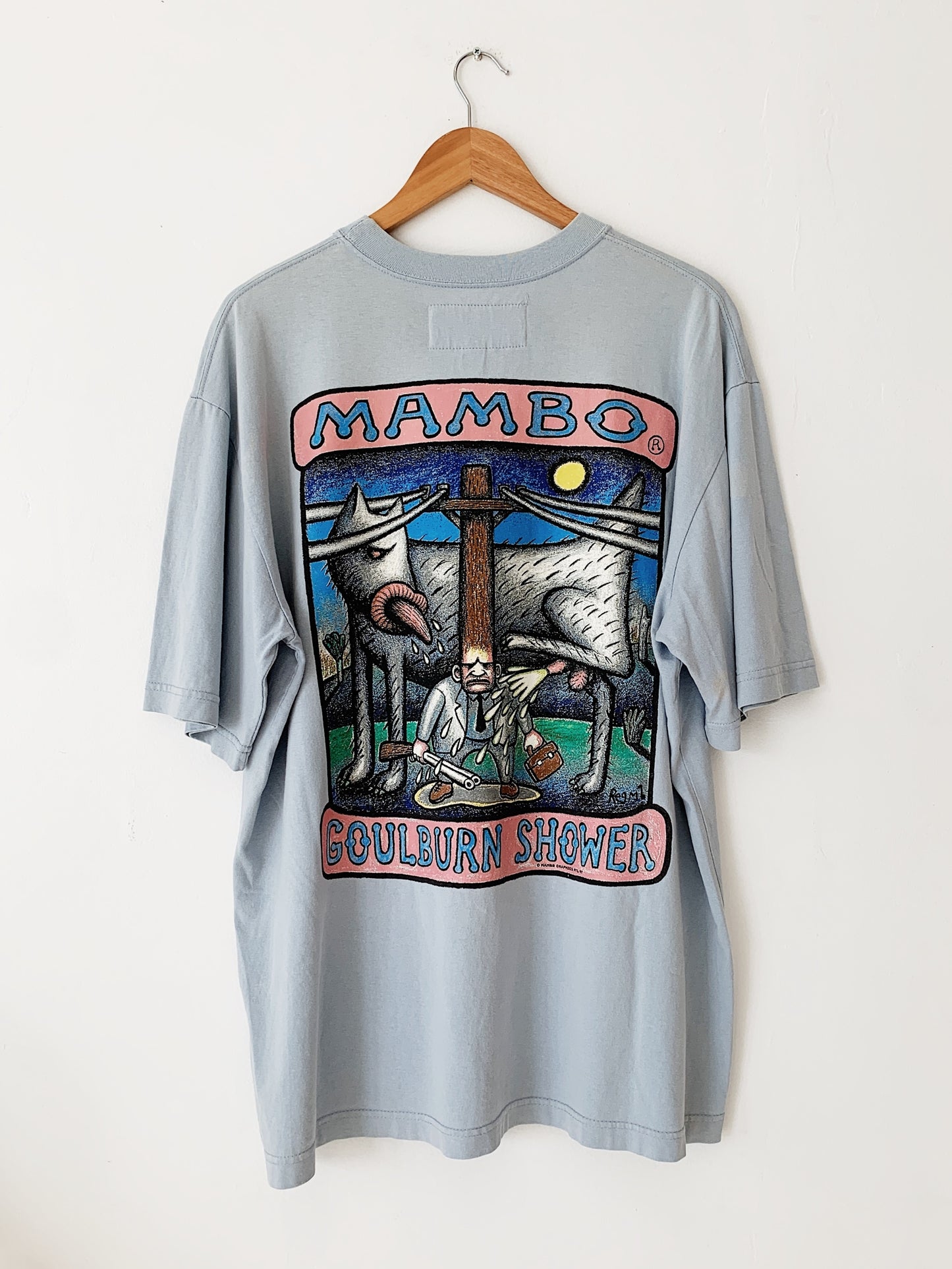 Vintage Reg Mombassa for Mambo "Goulburn Shower" '96 T-Shirt