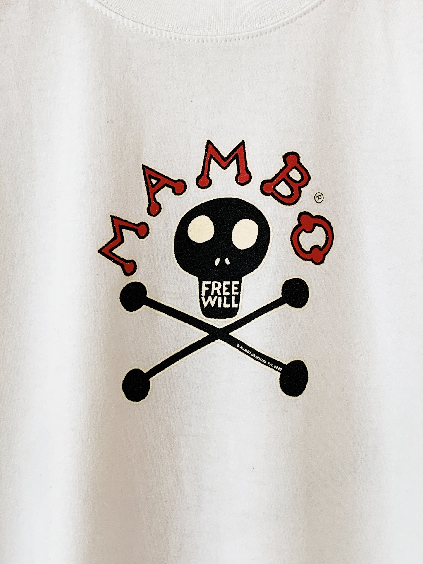 Vintage Reg Mombassa for Mambo "Free Will" '02 T-Shirt / White
