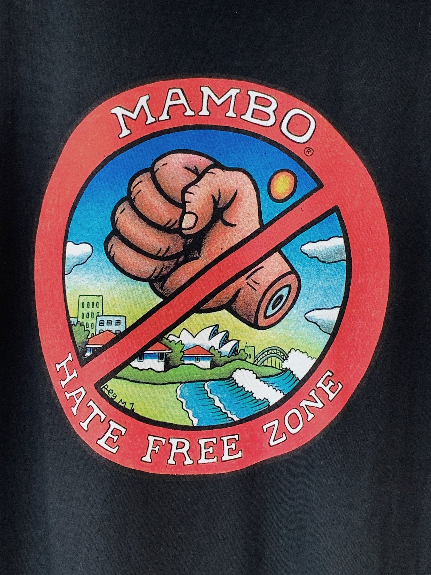 Vintage Reg Mombassa for Mambo "Hate Free Zone" '02 T-Shirt