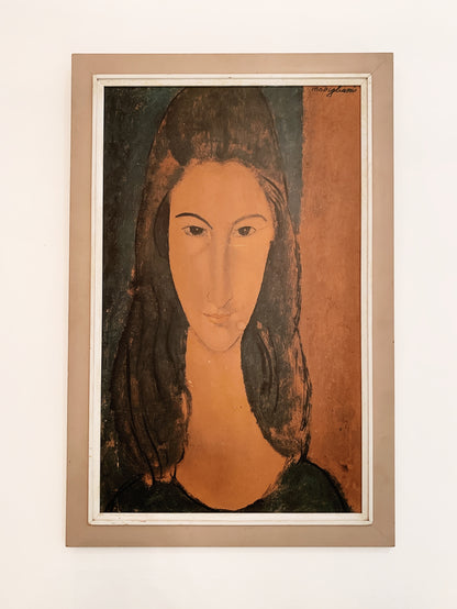 Vintage Amedeo Modigliani Jeanne Hébuterne Print