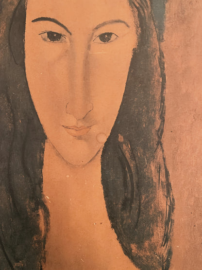 Vintage Amedeo Modigliani Jeanne Hébuterne Print