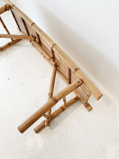 Vintage Bamboo Bench Seat
