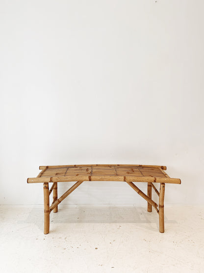 Vintage Bamboo Bench Seat