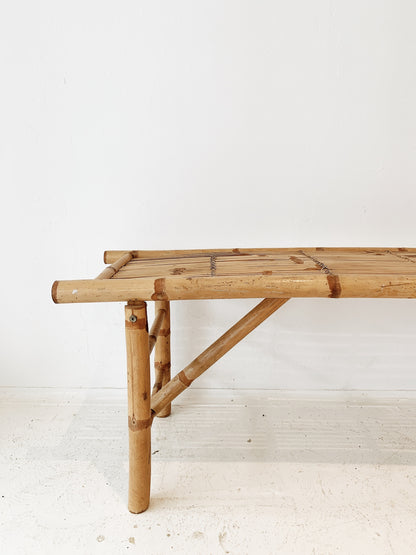 Vintage Bamboo Bench Seat