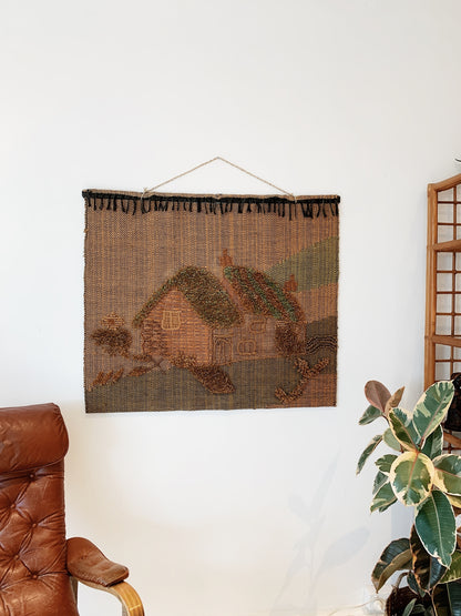 Vintage Country Cottage Wall Hanging