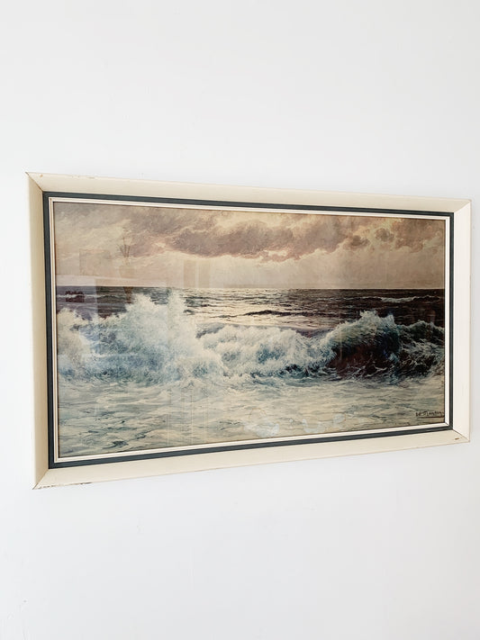 Vintage Ed Mandon Glistering Surf Print