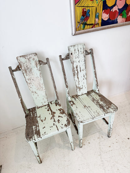 Vintage Farmhouse Mint Chair / 1 available