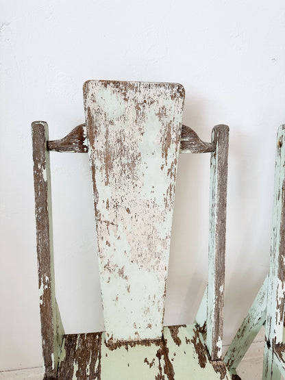 Vintage Farmhouse Mint Chair / 1 available