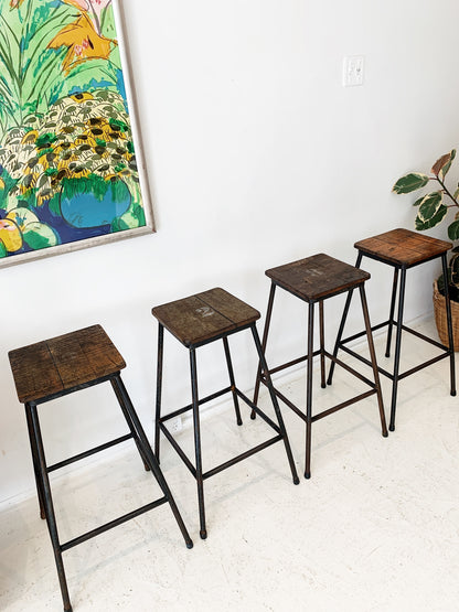 Vintage Industrial Bar Stools