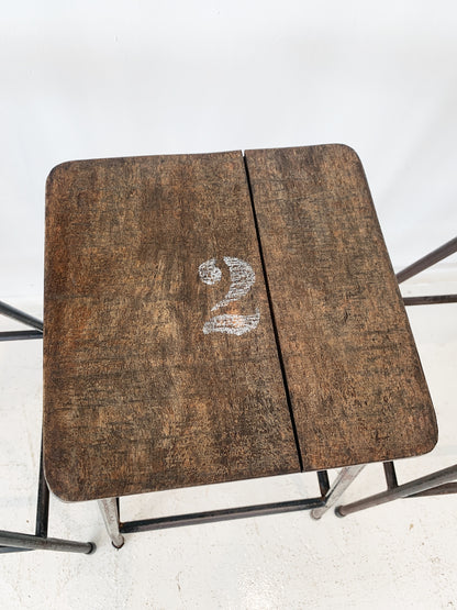 Vintage Industrial Bar Stools