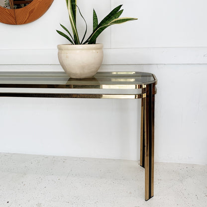 Vintage Italian Plated Console Table